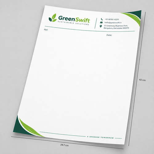 Bright White Letterhead (Super Sunshine 100 GSM)