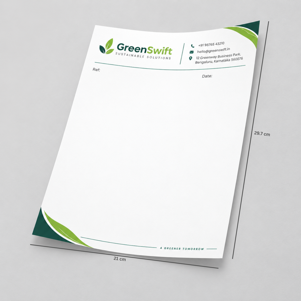 Standard Letterhead (Alabaster 100 GSM)