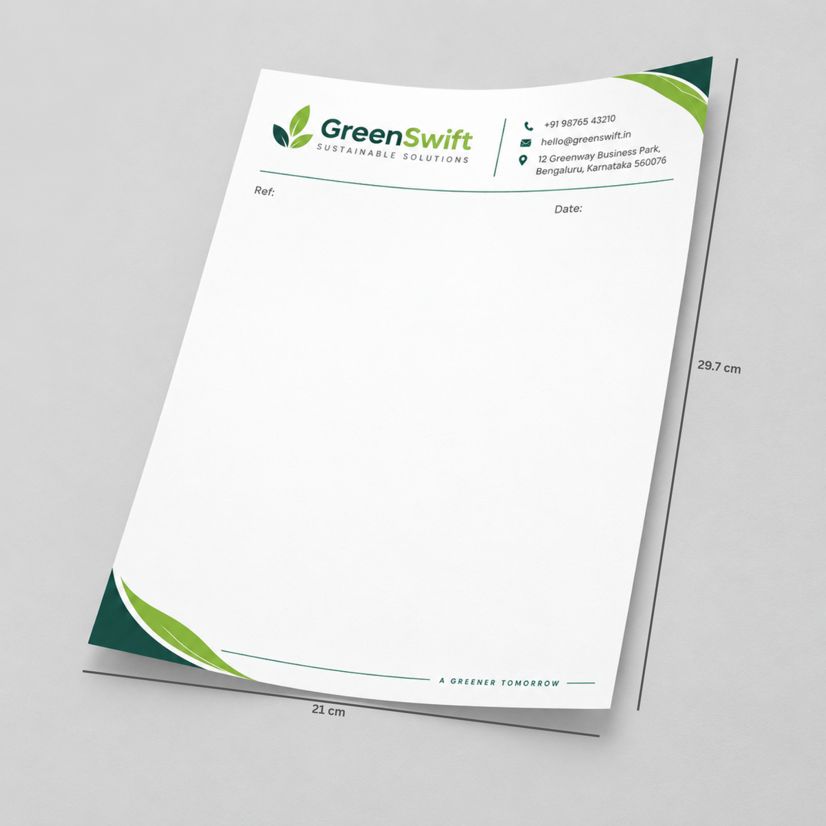 Standard Letterhead (Alabaster 100 GSM)